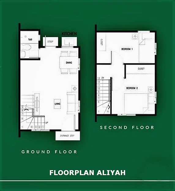 Aliyah Floor Plan House and Lot in Antipolo