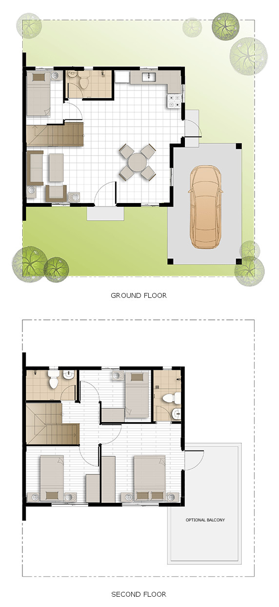 Dana Floor Plan House and Lot in Camella Antipolo
